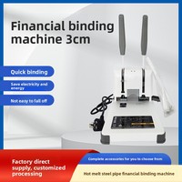 Machine à relier les documents électrique, perforatrice, pour comptabilité financière, reliure à la colle, petit bureau, fichiers de données, thermofusible, usage domestique