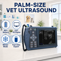 Appareil d'échographie vétérinaire portable EURVET, écran LED HD, scanner d'échographie vétérinaire numérique complet, vérification de la gestation des bovins et des animaux de compagnie