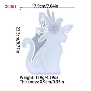 Molde de Silicona para Resina Hecho a Mano, Estilo Ins, para Hacer Adornos Decorativos y Herramientas para Pasteles, Molde de Yeso para Resina - Product Image 5