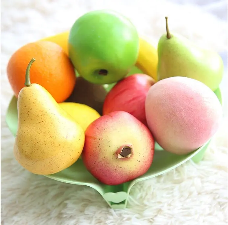 Fruta artificial de espuma, fruta realista para decoración de Navidad, venta al por mayor