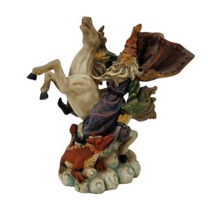 Figuras <span class=keywords><strong>de</strong></span> Brujas, Estatua <span class=keywords><strong>de</strong></span> Mago y Adorno <span class=keywords><strong>de</strong></span> Hada Gótica, Regalos <span class=keywords><strong>de</strong></span> Resina Personalizados, Animal Artificial para Decoración del Hogar Wicca y Halloween - Product Image 3