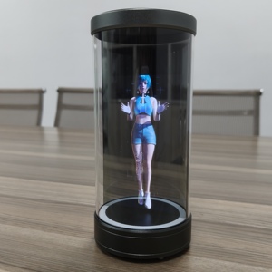 Mới nhất 5.5 inch LCD độ nét cao màn hình 3D Holographic quảng cáo hiển thị máy chiếu máy tính để bàn Holographic tủ trưng bày - Product Image 4