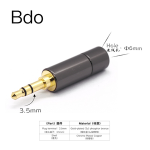 سماعات أذن HAKUGEI Bdo بمقبس 4.4 ملم، ستيريو 3.5 ملم، مخرج تيار متردد 2.5 ملم، جديدة تمامًا مع إمكانية تخصيص الشعار - Product Image 4