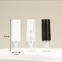 Vente en gros de flacons de parfum en verre vides, mini, cylindriques, ronds, de 1 ml, petits atomiseurs, échantillons, flacons de test