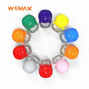 WEMAX kettle-bell Factory Direct Supplier Color Cast Iron custom logo Competition Fitness Kettle bell