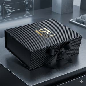 Caja de Regalo Magnética Negra, Empaque de Papel Rígido Laminado Mate de Lujo para Accesorios de Alta Tecnología, Almacenamiento Premium - Product Image 3