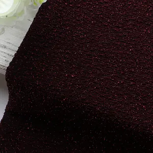 50%nylon 45%wire 5%spandex South Korea Full star gold and silver thread jacquard knitted fabric metal wire nylon elastic