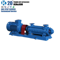 Pompe centrifuge multi-étages horizontale haute pression et haute pression de refoulement pour l'alimentation des chaudières et le traitement de l'eau potable