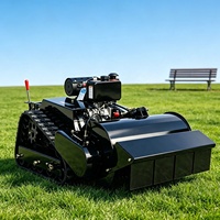 Tondeuse à gazon intelligente télécommandée 600 mm avec démarreur diesel électrique 190cc et volant d'inertie, modèle 2026, en promotion