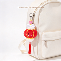 Pendentif en peluche lanterne chinoise personnalisé OEM/ODM, lanterne de festival douce, breloque de sac rembourrée, lanterne de dessin animé moelleuse