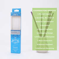 Boîte d'emballage personnalisée pour écouteurs, style tube en carton ivoire avec fenêtre, pour marques de chargeurs et câbles, avec poignée