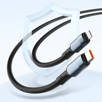 Kabel Data LDNIO LC351i 30W Tipe-C ke Lightning 8 Pin Pengisian Cepat Berbahan Kepang untuk Ponsel