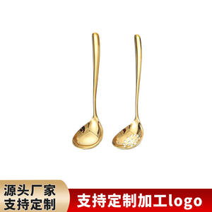 Cuillère passoire en acier inoxydable 304 DZT001, couleur unie, style simple, louche de cuisine pour usage domestique et restaurant - Product Image 4