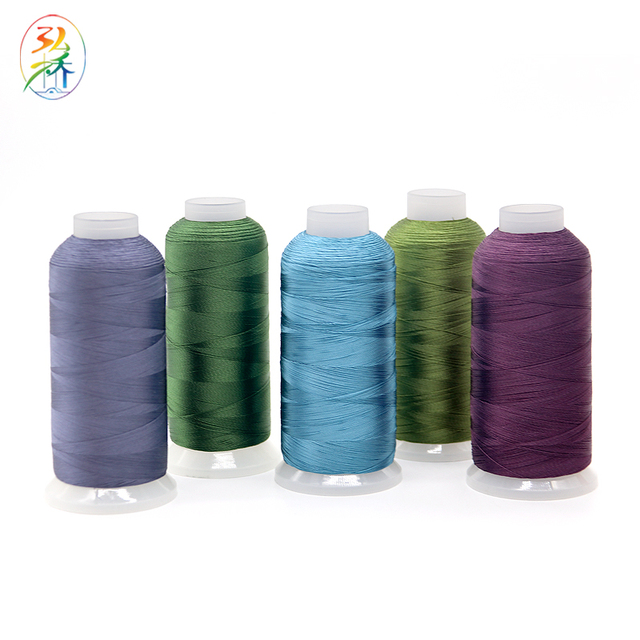Hongqiao 120D/2 Tex27 Filament Soft and Smooth Mercerized 100% Rayon Embroidery Thread with Bright Luster