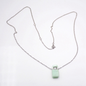 Trendy Natural Crystal Quartz Perfume Vials Mini Dropper Bottle Pendant Necklace Gold Plated <strong>Stainless</strong> <strong>Steel</strong> <strong>Jewellery</strong> for Gift - Product Image 2