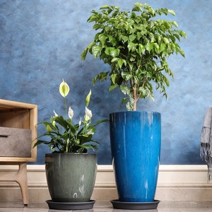 Jardinières décoratives hautes en résine P294 pour plantes d'intérieur, pots <span class=keywords><strong>à</strong></span> <span class=keywords><strong>fleurs</strong></span> de <span class=keywords><strong>grande</strong></span> <span class=keywords><strong>taille</strong></span> de haute qualité, jardinières et pots légers pour hôtel - Product Image 6