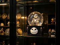 Artisanat en résine artistique fait main sur mesure, globe à neige d'Halloween, peint à la main, personnalisable, décoration et cadeau de collection