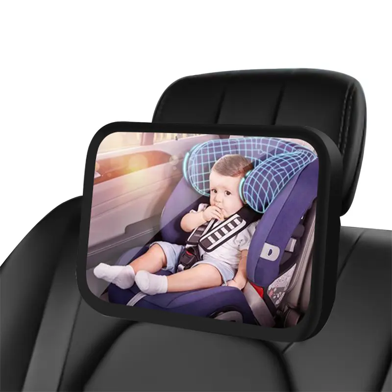 Shatterproof Safety Car Seat Spiegel Voor Naar Achteren Gerichte Baby Met Brede Kristalheldere Zicht Baby Auto Spiegel