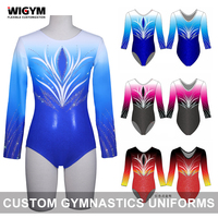 Combinaison de gymnastique personnalisée par sublimation pour femme, justaucorps de danse pour adulte, léger, antibactérien et respirant