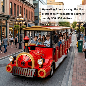 Série de petits trains électriques pour enfants/adultes, <span class=keywords><strong>train</strong></span> de parc d'attractions, navette scolaire, <span class=keywords><strong>train</strong></span> touristique, <span class=keywords><strong>train</strong></span> de ville, <span class=keywords><strong>train</strong></span> de balade - Product Image 2