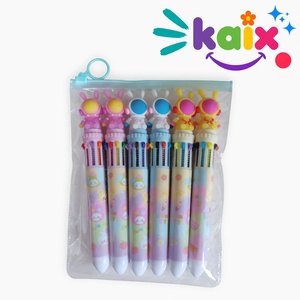 KAIX – Nouveaux Ensembles de Stylos Gel de Luxe à Personnages de Dessins Animés, Stylos à Pression à Pointe Aiguille de 0,5 mm, Lot de Stylos Neutres pour Magasin de Papeterie - Product Image 4