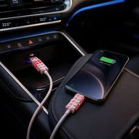 Cable de Datos USB Creativo 4 en 1 con Bloques de Construcción, USB 2.0 a Doble Tipo-C, Cable de Carga Rápida para Teléfonos Móviles y Automóviles, Compatible con OEM/ODM