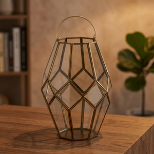 Decorative Handmade Eco-Friendly Iron and <b>Glass</b> <b>Lanterns</b> for Christmas Easter Birthday Home Decor - Product Image 5