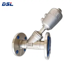 2Way Air Control Angle Seat Valve Pneumatic Stainless Steel Angle Seat Valve