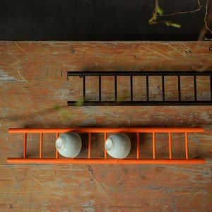 Retro bamboo cup drying rack, handmade <b>teacup</b> rack, drain rack, purple clay teapot rack, tea set accessories, storage for - Product Image 2