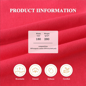 Vêtement de sport/sweat-shirt pour adulte <span class=keywords><strong>en</strong></span> tissu <span class=keywords><strong>éponge</strong></span> recyclé écologique, séchage rapide, bio, utilisation textile domestique, prix bas, stock personnalisé - Product Image 2
