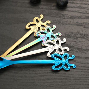 ช้อนกาแฟสแตนเลสมีด้ามจับ<span class=keywords><strong>ผีเสื้อ</strong></span>สุดสร้างสรรค์,ใช้สำหรับกวนผสมเครื่องดื่มนมผสมแยม - Product Image 5