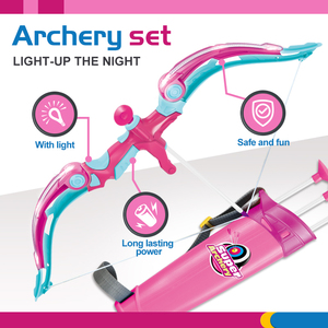 Arc et flèche pour enfants avec Flash Led, ensemble de tir à l'arc avec 3 ventouses, ensemble de tir à l'arc pour enfants, jeu de plein air - Product Image 2