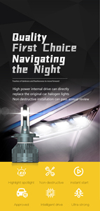 Kit de Conversión Universal de 2 Piezas para Faros Delanteros LED de Coche-N15, H4/H7 12V 55W 4500LM 6500K, Bombillas LED de Aluminio de Aviación IP68 de 55W - Product Image 2