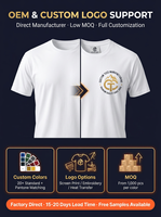 T-shirt en coton épais 260 GSM, coupe décontractée, épaules tombantes, uni, doux, respirant, vêtements pour hommes, logo de marque personnalisé