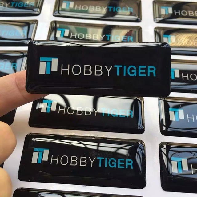 Promotional Custom Printing Laser Blank Oval clear 3d Floor Dome Epoxy Circle logo Sticker Badge Labels