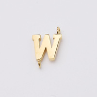 Acier inoxydable 26 Alphabet Lettre Pendentif Bijoux Accessoires Plaqué Or Résultats Composants pour Collier