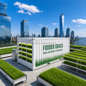 Containerized Hydroponic Fodder System for Livestock Feed Barley <strong>Grass</strong> Growing Farm Equipment - Product Image 3