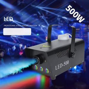 Profissional Hong Ele Mini Máquina De Fumaça 500W LED <span class=keywords><strong>Fog</strong></span> <span class=keywords><strong>Machine</strong></span> R/G/B Stage Party Bar Casamento Disco DJ Smog Maker - Product Image 2