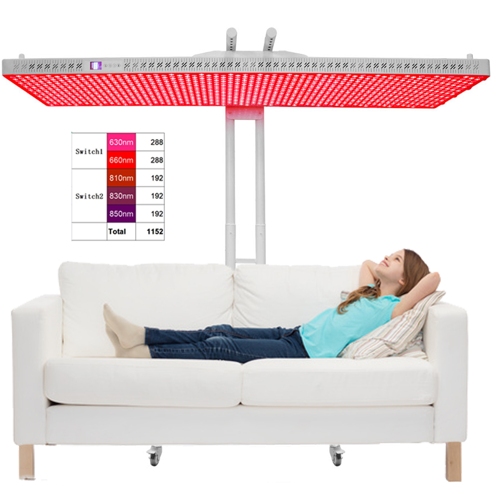 Beste Infrarot lichttherapie LED-Bett licht 660nm 850nm Ganzkörper 1152 Stück LED rot Ganzkörper lichttherapie gerät