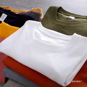 T-shirt à manches longues surdimensionné en coton 100% tricoté, impression numérique 220 g/m², logo personnalisé, pour hommes et femmes, commandes en gros - Product Image 1