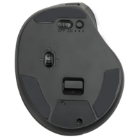 Souris optique sans fil OEM 1600 DPI 6 boutons 1 molette ergonomique 2.4G BT USB/Type-C rechargeable sans rétroéclairage pour droitier