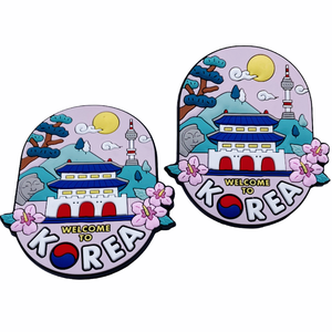 Imán de nevera de recuerdo turístico de goma de PVC suave personalizado, imanes decorativos de nevera de Corea, producto promocional para decoración del hogar - Product Image 3