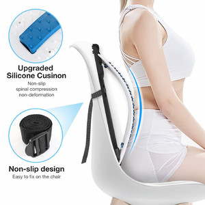 Masseur de dos électrique, dispositif de soulagement des douleurs lombaires, extenseur de la colonne vertébrale, 4 niveaux de correction arrière, avec aimant - Product Image 4