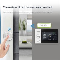 Alarme WiFi Intelligente Tuya 4G Double Réseau Sans Fil avec Capteur à Distance Antivol pour la Maison