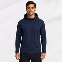 Sweat à capuche pour homme en 97 % laine mérinos 17,5 microns 180 g/m² nid d'abeille, couche de base extérieure, OEM