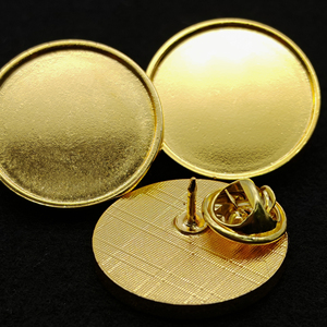 Tùy chỉnh kim loại trống kim loại cứng mềm men huy hiệu pin chất lượng cao mạ vàng UV in ấn trống kim loại ve áo <span class=keywords><strong>pins</strong></span> - Product Image 5