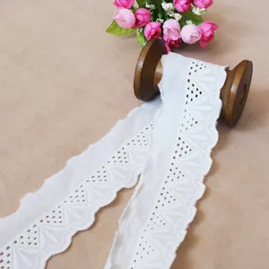 garment accessories cotton ivory trimming lace