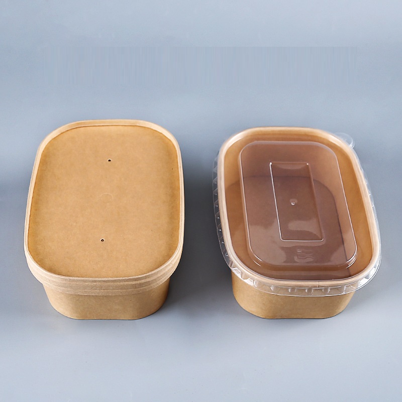 500ml Biodegradable Disposable Lunch Box For Food