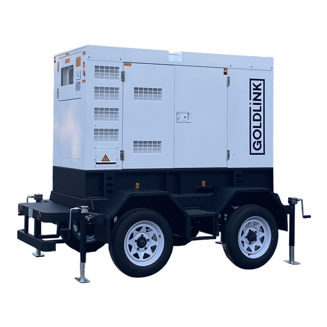 Factory Price Trailer Diesel Generator 115kVA/92kW Engine Soundproof Canopy Genset for Home