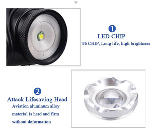 Khuyến mãi cho <span class=keywords><strong>T6</strong></span> LED nhôm Đèn pha <span class=keywords><strong>Zoom</strong></span> 18650 có thể sạc lại pin Trọng lượng nhẹ và độ chói miễn phí cho đi bộ đường dài và câu cá - Product Image 4